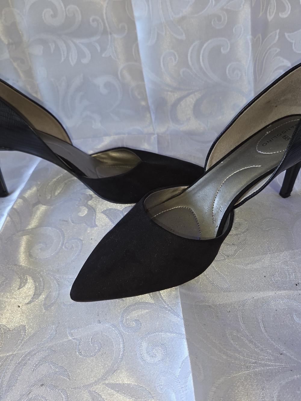 Bandolino Black Pointed Toe D'Orsay High Heels